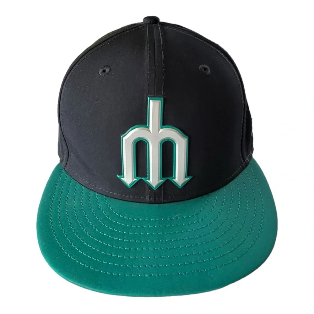 Seattle Mariners Alternate New Era 59Fifty Fitted Hat, size 7